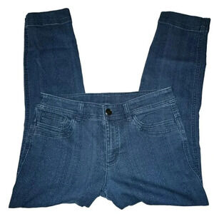 Christopher‎ & Banks 6P boho print blue jeans